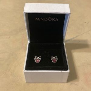 Pandora Minnie Mouse earrings